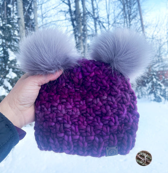 Mossy Birch Beanie and Cowl Set Knitting Patterns