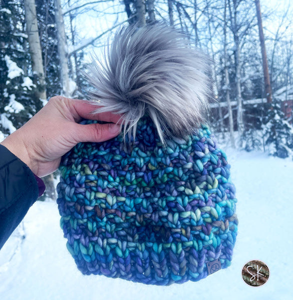 Mossy Birch Beanie and Cowl Set Knitting Patterns