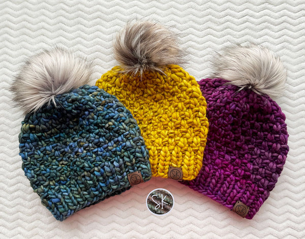 Mossy Birch Beanie and Cowl Set Knitting Patterns