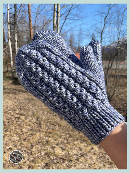 Berry Picker Knit Mittens with Fingerless Option Pattern