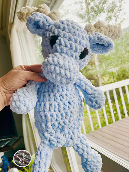 Moose Baby Snugglers in color Baby Blue