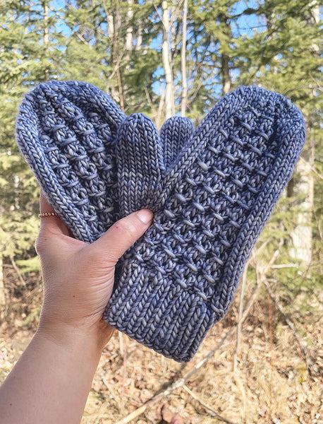 Berry Picker Knit Mittens with Fingerless Option Pattern