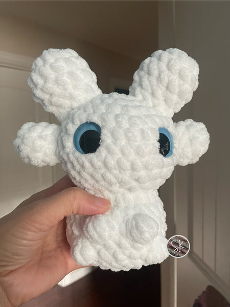 Amigurumi Mini Night/Light Dragon with Glow in the Dark Eyes