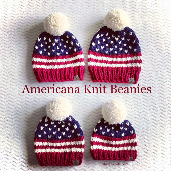 Americana Knit Beanies