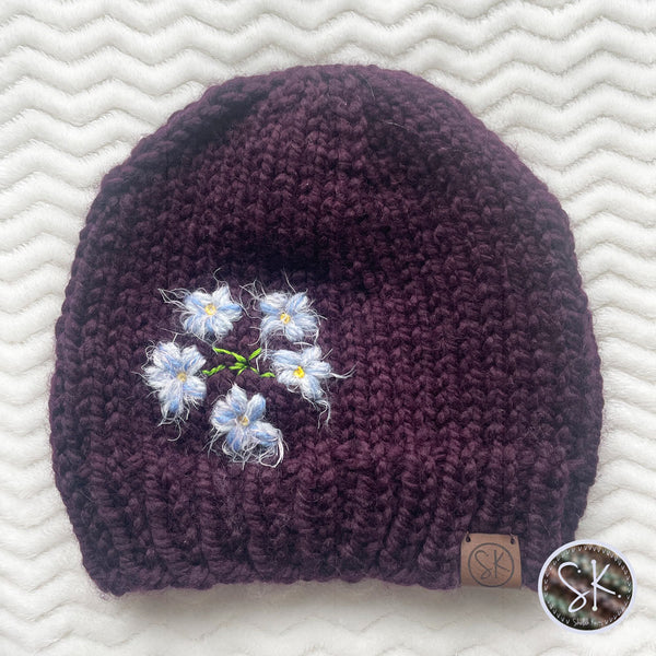 Forget Me Not Chunky Knit Hats