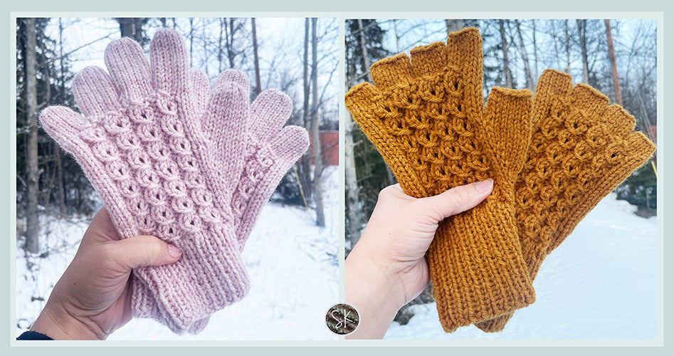 Berry Picker Knit Gloves with Fingerless Option Pattern – Shelah Knits