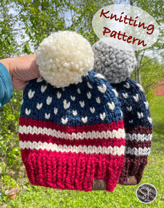 Americana Knit Beanie Pattern