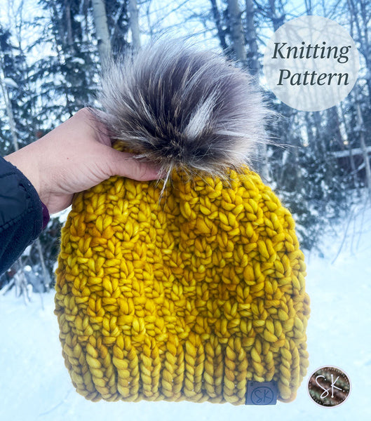 Mossy Birch Beanie and Cowl Set Knitting Patterns