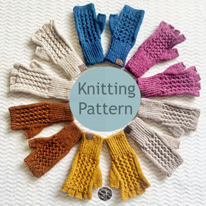 Berry Picker Fingerless Gloves Knitting Pattern