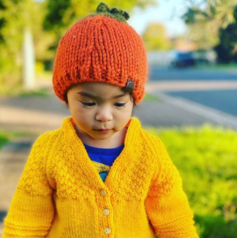 Pumpkin Knit Hats