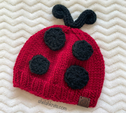 Ladybug Knit Beanies