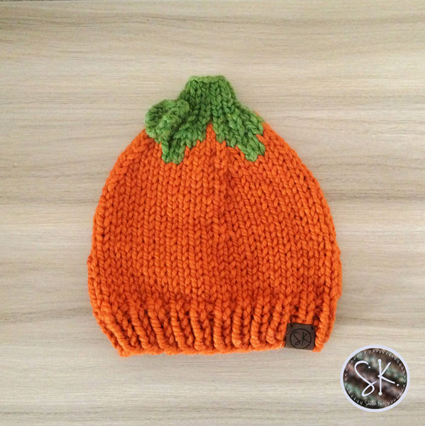 Pumpkin Knit Hats