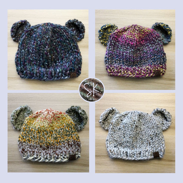 Bear Cub Knit Hats