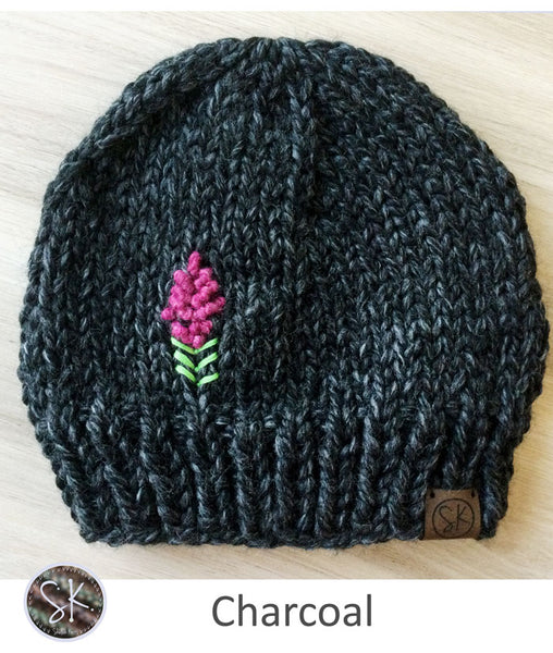 Fireweed Chunky Hats in Charcoal