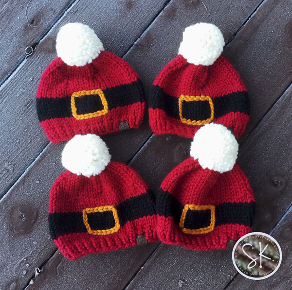Santa Buckle Knit Hats