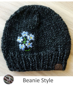 Forget-Me-Not Chunky Hats - Beanie Style