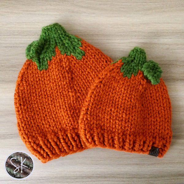 Pumpkin Knit Hats