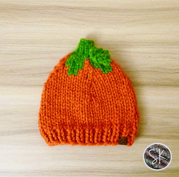 Pumpkin Knit Hats